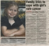 Family tries to cope with girl's rare cancer
